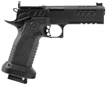 Atlas Gunworks Athena v3 Perfect Zero, 9mm, 4.6" Bull Barrel, 2- 140mm Magazines, All DLC Black, Regular Magwell w/ Shielded Ambi Safeties, Pistol