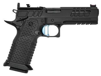 Atlas Gunworks Athena RDS v3 Perfect Zero, 4.6" Barrel, 3 Magazines, Optics Ready, All Black DLC, Blue Curved Med Trigger, Pistol