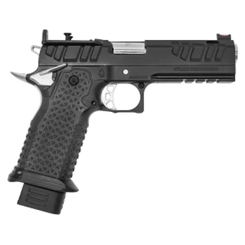Atlas Gunworks Apollo V3 Perfect Zero, 9mm, 4.6" Ported Barrel, 3 Magazines, Curved Medium Silver, Two Tone Finish, RMR/SRO Ready, Pistol
