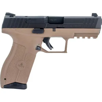 Masada, Optics Ready, Striker Fired, Semi-automatic, Polymer Frame Pistol, Full Size, 9MM, 4.6" Barrel, Threaded Barrel, Matte Finish, Flat Dark Earth, 3 Dot Sights, 17 Rounds, 2 Magazines